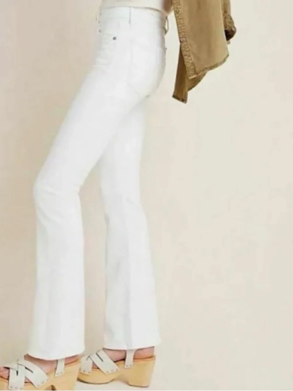 CITIZENS OF HUMANITY Emmanuelle  Boot Flare Leg Jeans White Size 29
